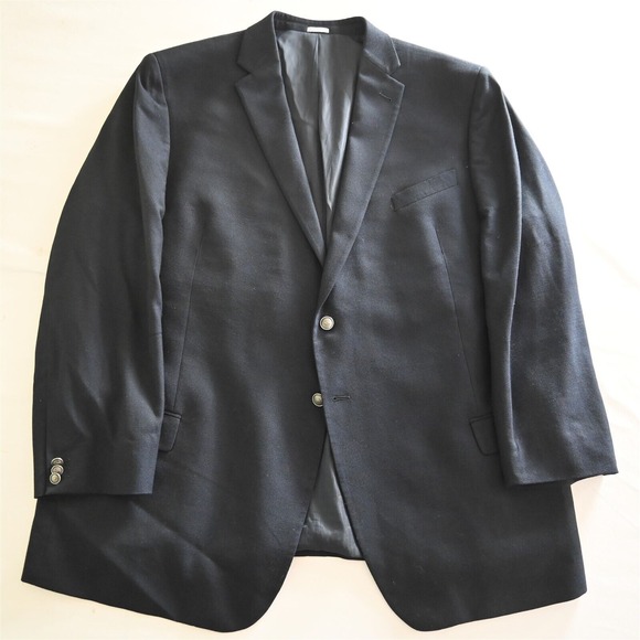 Joseph Abboud 52L Navy Blue Executive Fit Heritage Blazer Suit Sport Coat Jacket - Picture 1 of 16